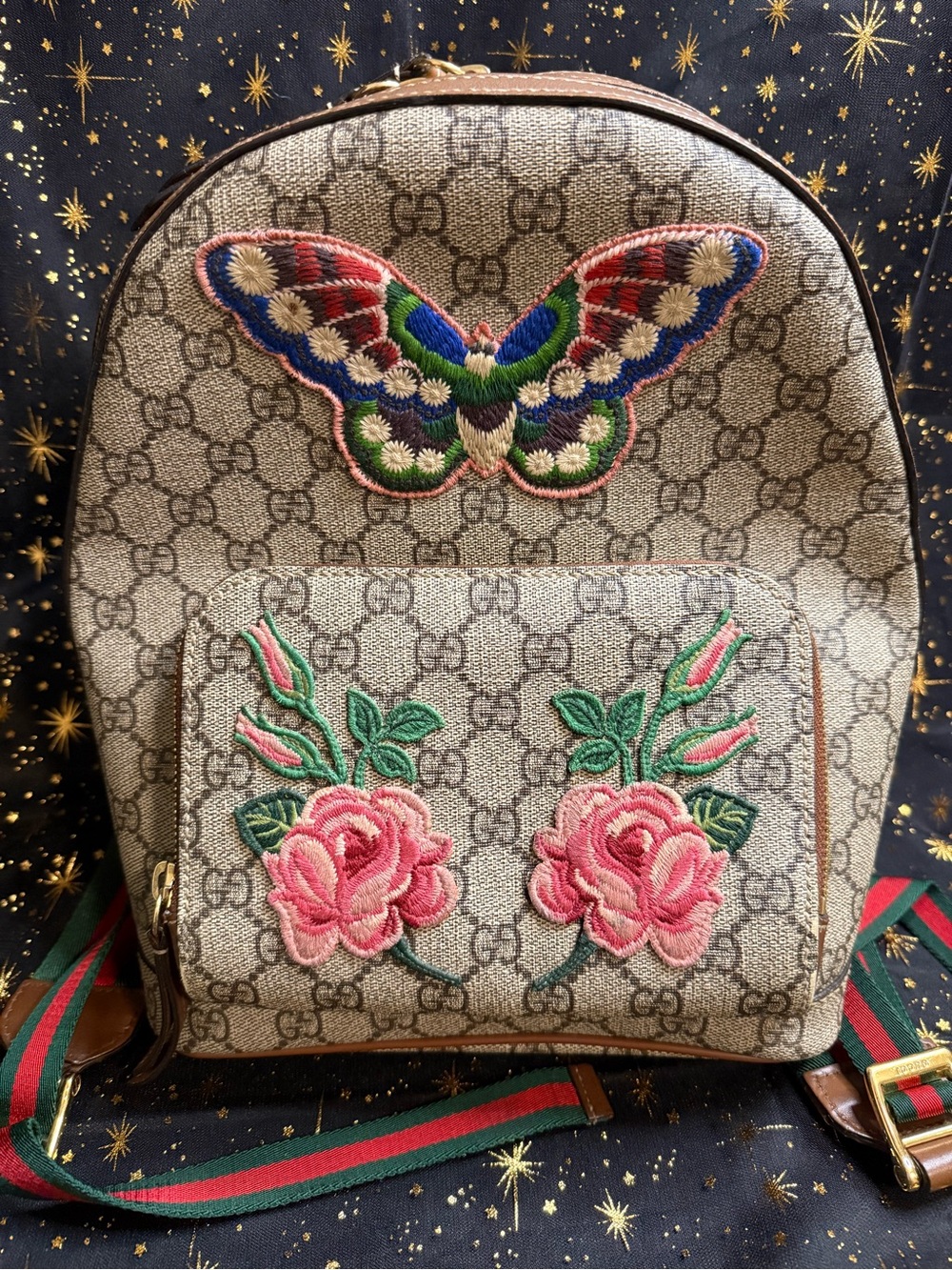 Gucci GG Supreme Butterfly Mini Backpack Japan Exclusive